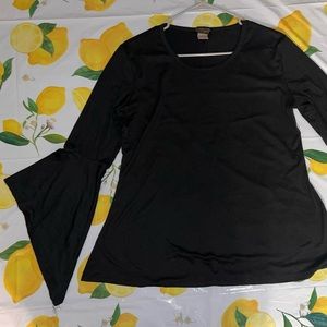 Black flowy long sleeve